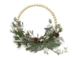 [4-681049] COURONNE MODERNE A PAILLETTES - VERT - dia40.00-H10.00cm