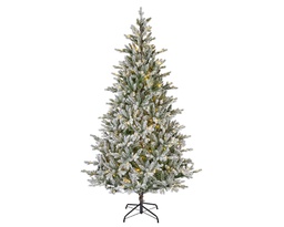 [4-678993] ARBRE ALLISON ENNEIGE AVEC LUMIERE CHAUDE - VERT/BLANC - QUALITE - dia112.00-H180.00cm-320L