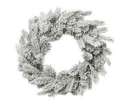 [4-680863] CORONA GRANDIS WREATH NEVADO VERDE/BLANCO dia50.00-H8.00cm