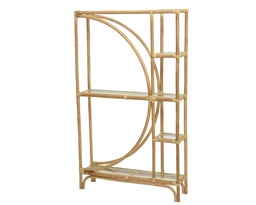 [4-827024] ***CABINET RATTAN NATURAL L23.00-W90.00-H148.00cm