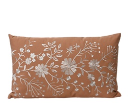 [4-804449] ***CUSHION EG COTTON CORAL L30.00-W50.00-H3.00cm