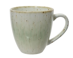 [4-829301] ***MUG STONEWARE GREEN L13.10-W9.40-H9.70cm