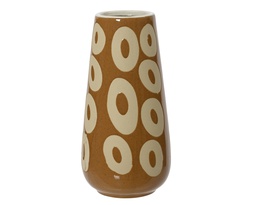 [4-832570] ***VASE STONEWARE BEIGE/COLOUR(S) dia14.00-H28.00cm