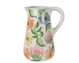 [4-832771] JARRA CERAMICA MOTIVO FLORAL - L20.00-W16.00-H25.50cm