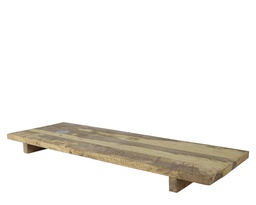 [4-832804] BANDEJA RECTANGULAR MAD MANGO NATURAL - L80.00-W28.00-H6.00cm