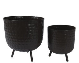 [4-832818] ***PLANTER IRON BLACK dia25.00-H27.00cm