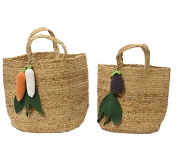 [4-832875] ***BASKET JUTE NATURAL dia33.00-H28.00cm