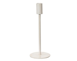 [4-832993] ***CANDLEHOLDER ALUMINIUM CREAM dia22.50-H9.00cm