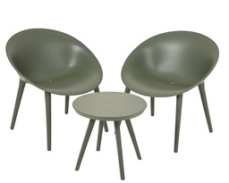 [4-841919] ***MARBELLA SET PP DARK GREEN L67.00-W74.50-H78.50cm