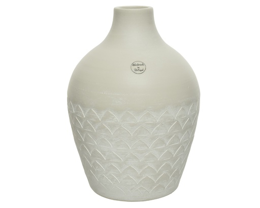 ***VASE TERRACOTTA SAND dia24.00-H35.00cm