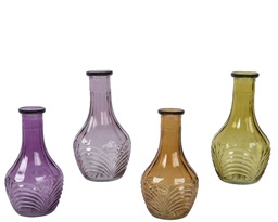 [4-865376] ***VASE GLASS ASSORTED dia9.50-H18.00cm