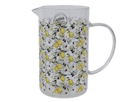 [4-865578] ***CARAFE GLASS YELLOW/COLOUR(S) L10.00-W14.00-H17.00cm