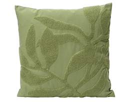 [4-878596] ***CUSHION EG COTTON GREEN L45.00-W45.00-H3.00cm