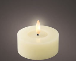 [4-487403] ***LED TEALIGHT BO INDOOR CREAM/WARM WHITE dia7.00-H3.00cm-1L