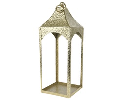 [4-440306] ***LANTERN ALUMINIUM GOLD L20.00-W20.00-H53.00cm