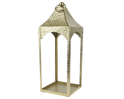 ***LANTERN ALUMINIUM GOLD L20.00-W20.00-H53.00cm