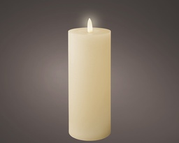 [4-486774] ***LED WICK CANDLE BO INDOOR CREAM/WARM WHITE dia7.00-H19.00cm-1L