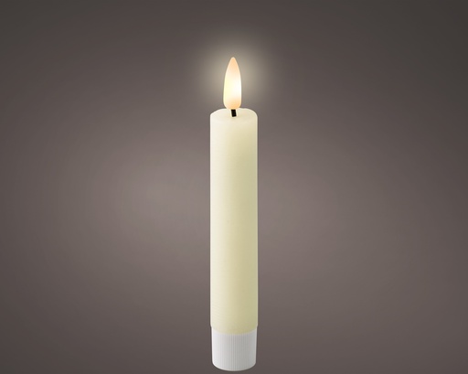 VELA LED BATERIA CREAM/WARM WHITE - PACK DE 2 VELAS - dia2.20-H16.00cm-1L