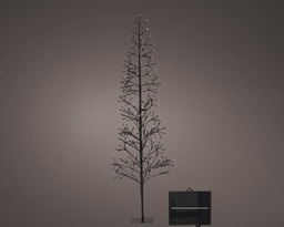 [4-496331] ARBOL ILUMINADO SOLAR BLACK/WARM WHITE H180.00cm-288L