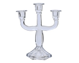 [4-608856] ***CANDLEHOLDER GLASS 0 L12.00-W23.50-H28.00cm