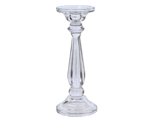 ***CANDLEHOLDER GLASS 0 L10.00-W10.00-H25.00cm