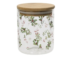 [4-647840] ***STORAGE JAR GLASS 0 dia9.00-H12.00cm