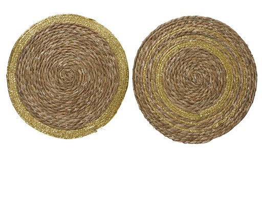 BAJOPLATO FIBRA NATURAL - 2 DISEÑOS - PRECIO UNIDAD - dia38.00-H1.00cm