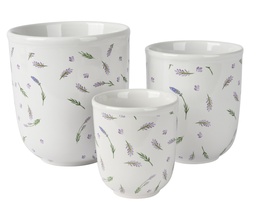 [4-811891] ***PLANTER PORCELAIN ASSORTED dia14.00-H16.00cm /dia11.00-H13.50cm /dia8.40-H9.70cm