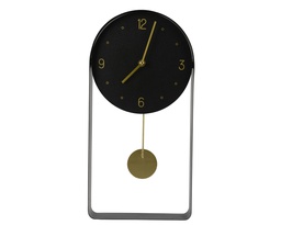 [4-830951] ***CLOCK IRON BLACK L20.00-W5.00-H40.00cm