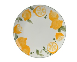 [4-833233] ***DINNER PLATE PORCELAIN WHITE/COLOUR(S) dia26.50-H2.60cm