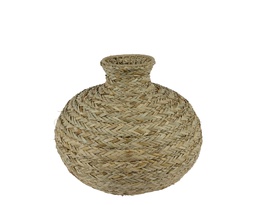 [4-830781] ***VASE SEA GRASS NATURAL dia40.00-H35.00cm