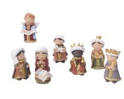 [4-596539] NATIVITY SET POLY L3.50-W4.50-H8CM