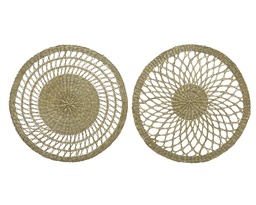 [4-836772] SEA GRASS PLACEMAT ROUND DIA38-H0.01CM