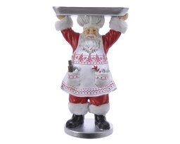 [4-530512] POL SANTA W SERVING PLATE L22-W30-H50CM