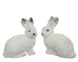 [4-457749] FOAM SNOW HARE 2ASS L10-W19-H20CM