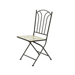 [4-840522] ORLEANS BISTRO CHAIR IRON L37-W38.50-H93.50CM