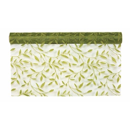 [PV-4192XG-06] FLOCKED LEAVES ROLL CM75X5MT OLIVE GREEN S.CV.ED.