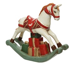 [4-520615] ROCKING HORSE DOLOMITE L20.50-W6-H19CM