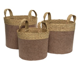 [4-760099] BASKET FELT DIA38-H33CM