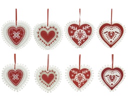 [4-520403] COEUR EN BOIS - 12CM - 4 DESIGN DIFFÉRENTS - PRIX 2 PIÈCES