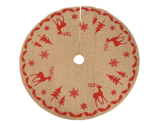 TREE SKIRT HESSIAN DIA85-H0.20CM