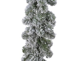 [4-680469] GUIRNALDA IMPERIAL GARLAND NEVADO VERDE/BLANCO dia30.00-L270.00-H14.50cm