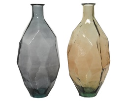 [4-647209] VASE GLASS - RECYCLED DIA29-H59CM